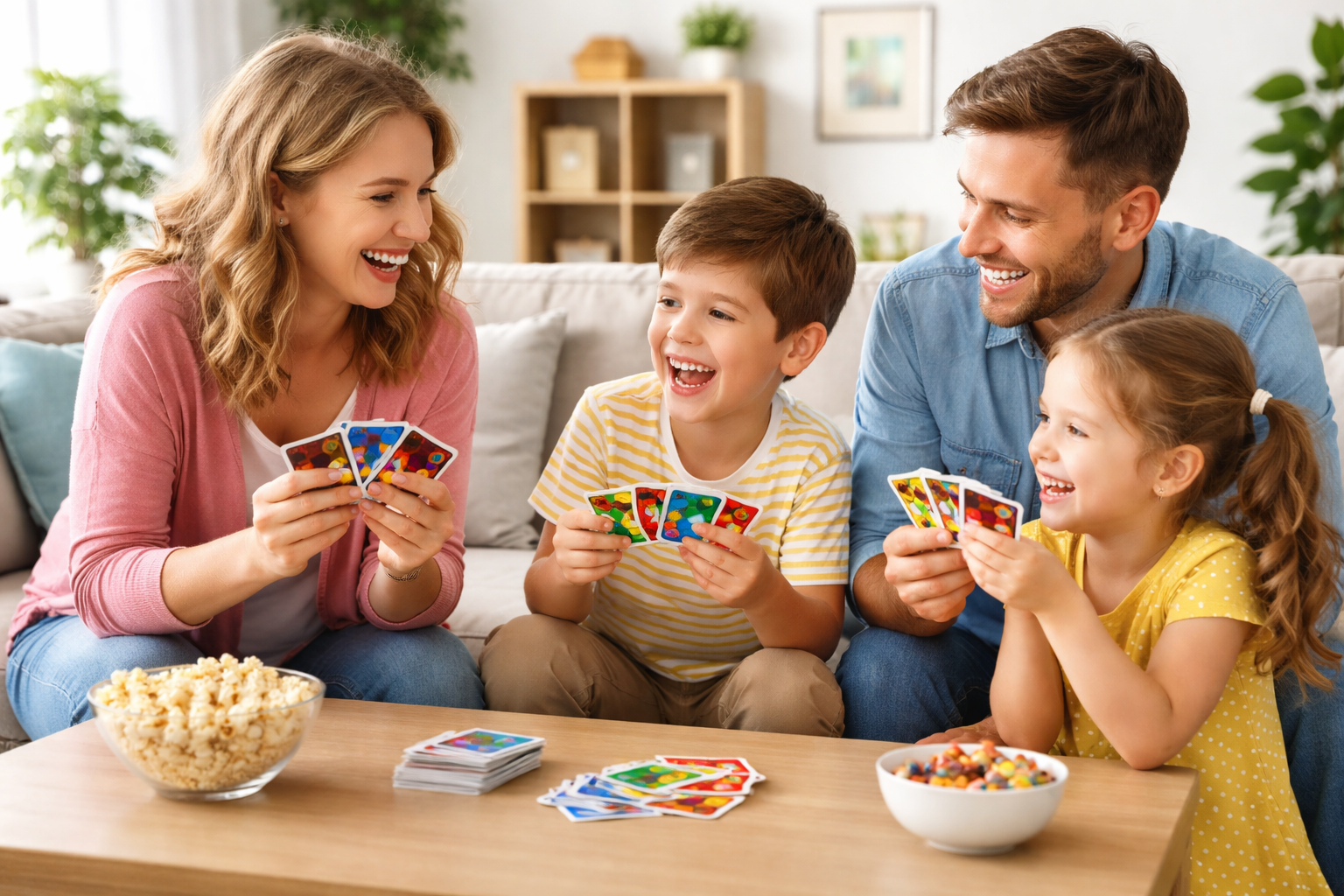 Family card games for kids at home indoor fun