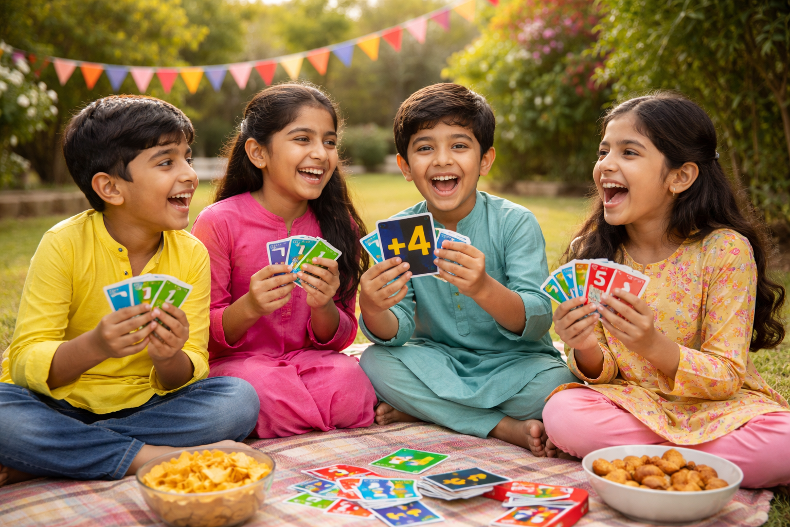 Best Card Games for Kids in Pakistan like UNO-style decks