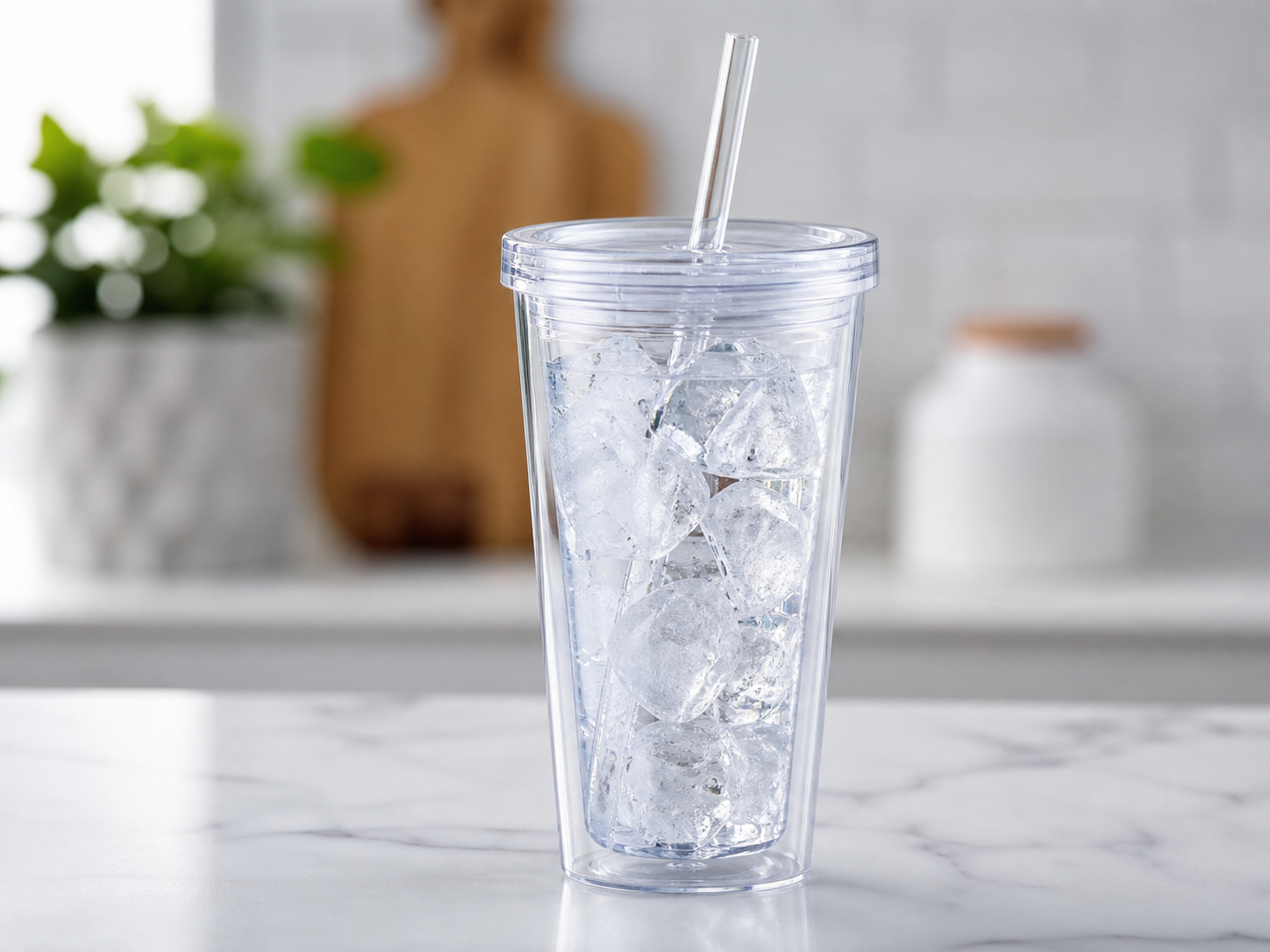 Hot vs Cold Tumblers cold tumbler with straw and ice