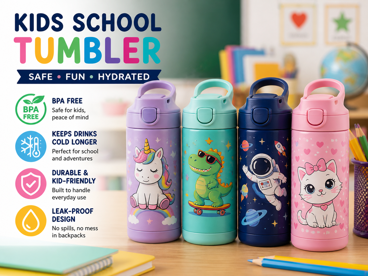 stainless steel vs plastic tumblers BPA free plastic option for kids