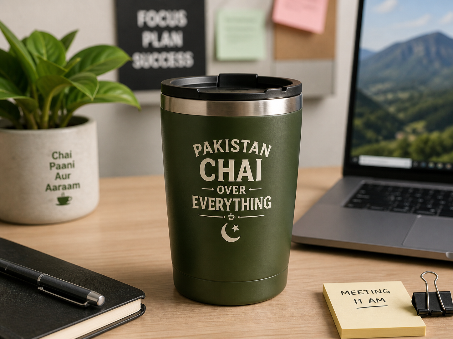 stainless steel vs plastic tumblers for office chai and coffee in Pakistan