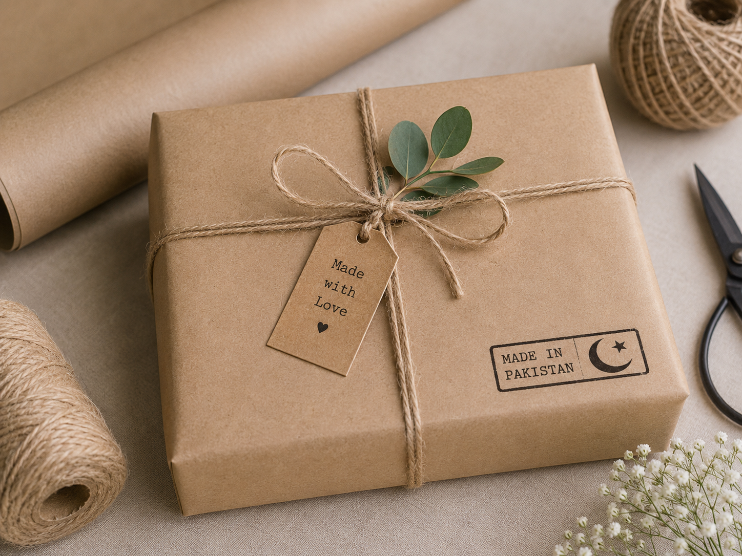 Budget gift wrapping & presentation ideas with kraft paper