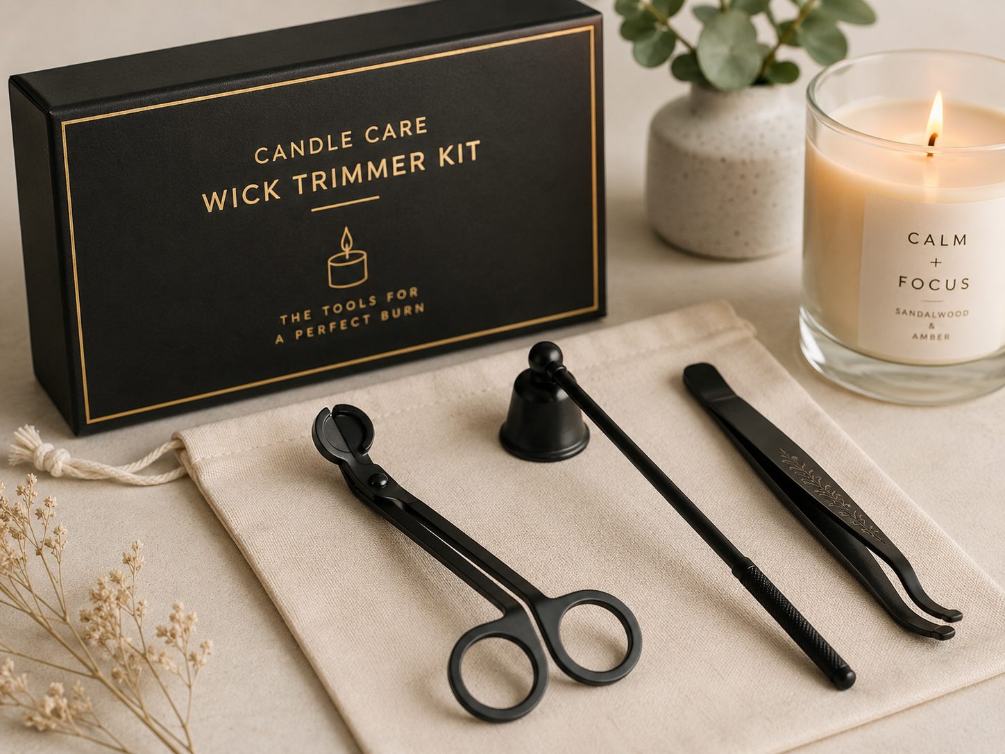 Candle care wick trimmer kit home décor candles trends in Pakistan