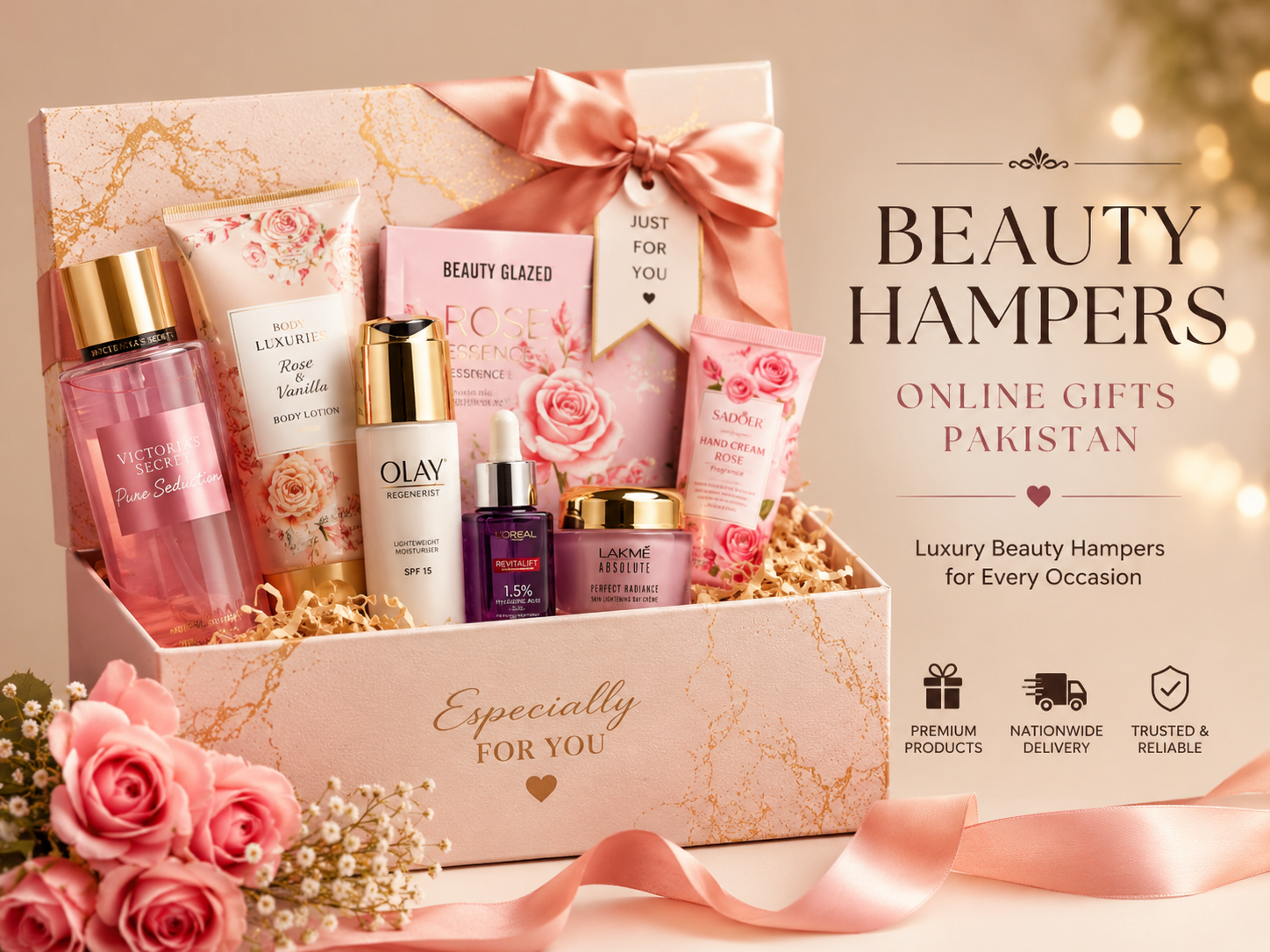 Beauty hampers for online gift shopping in Pakistan