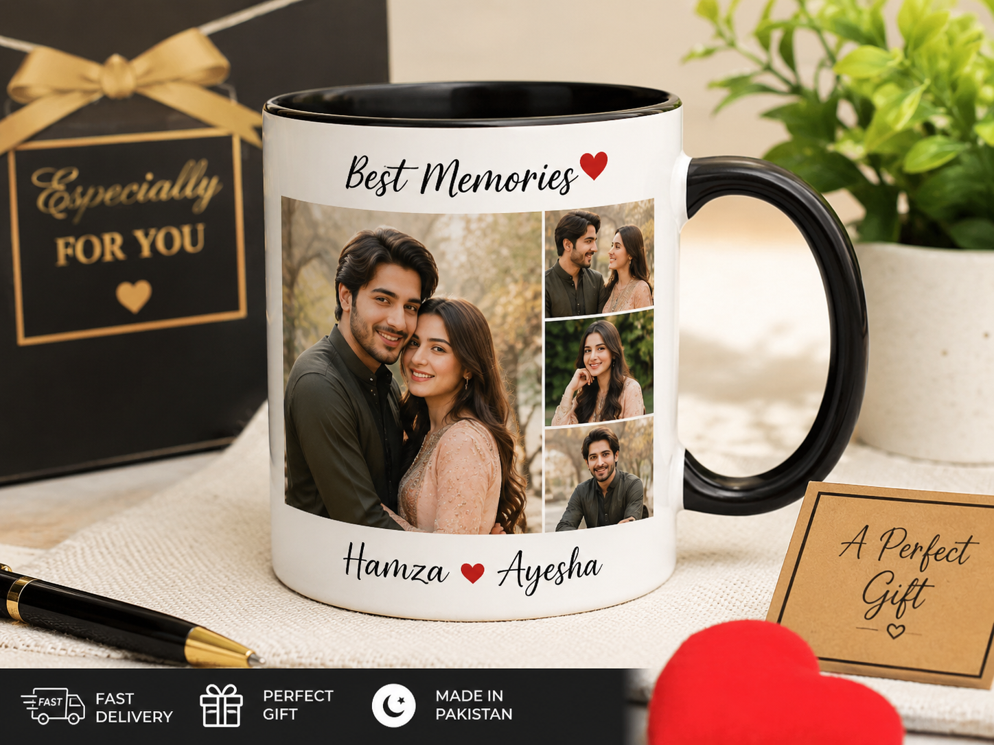 Custom photo mug showing Personalized Gift Trends in Pakistan