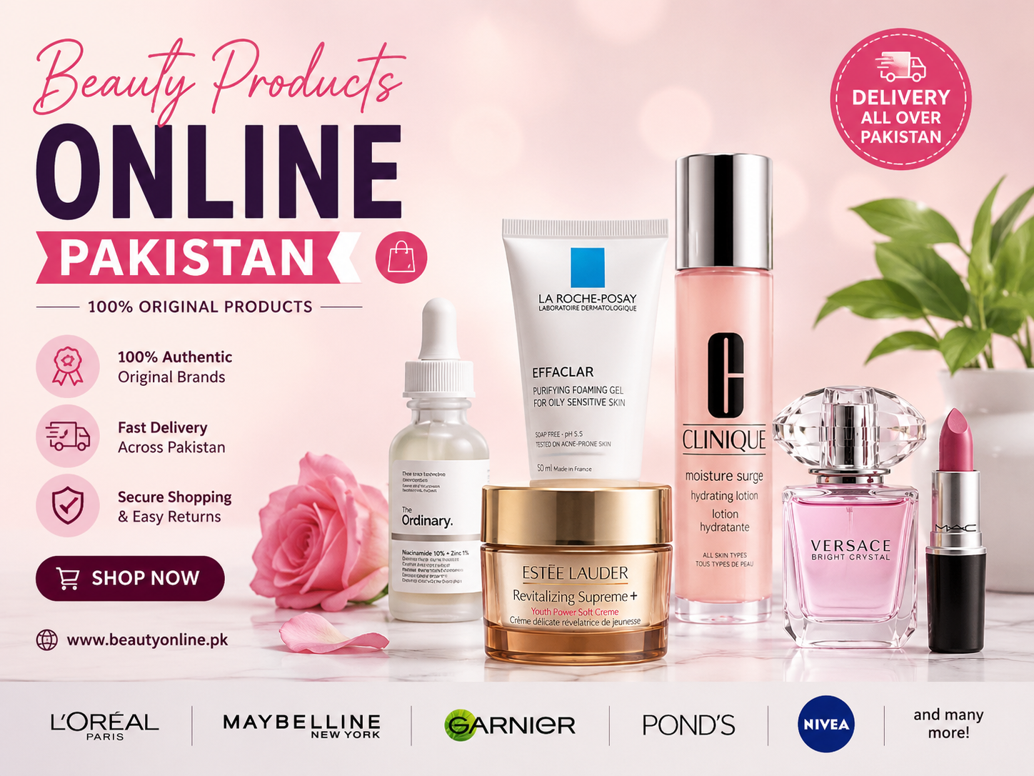 Beauty products as Trending E-Commerce Products in Pakistan