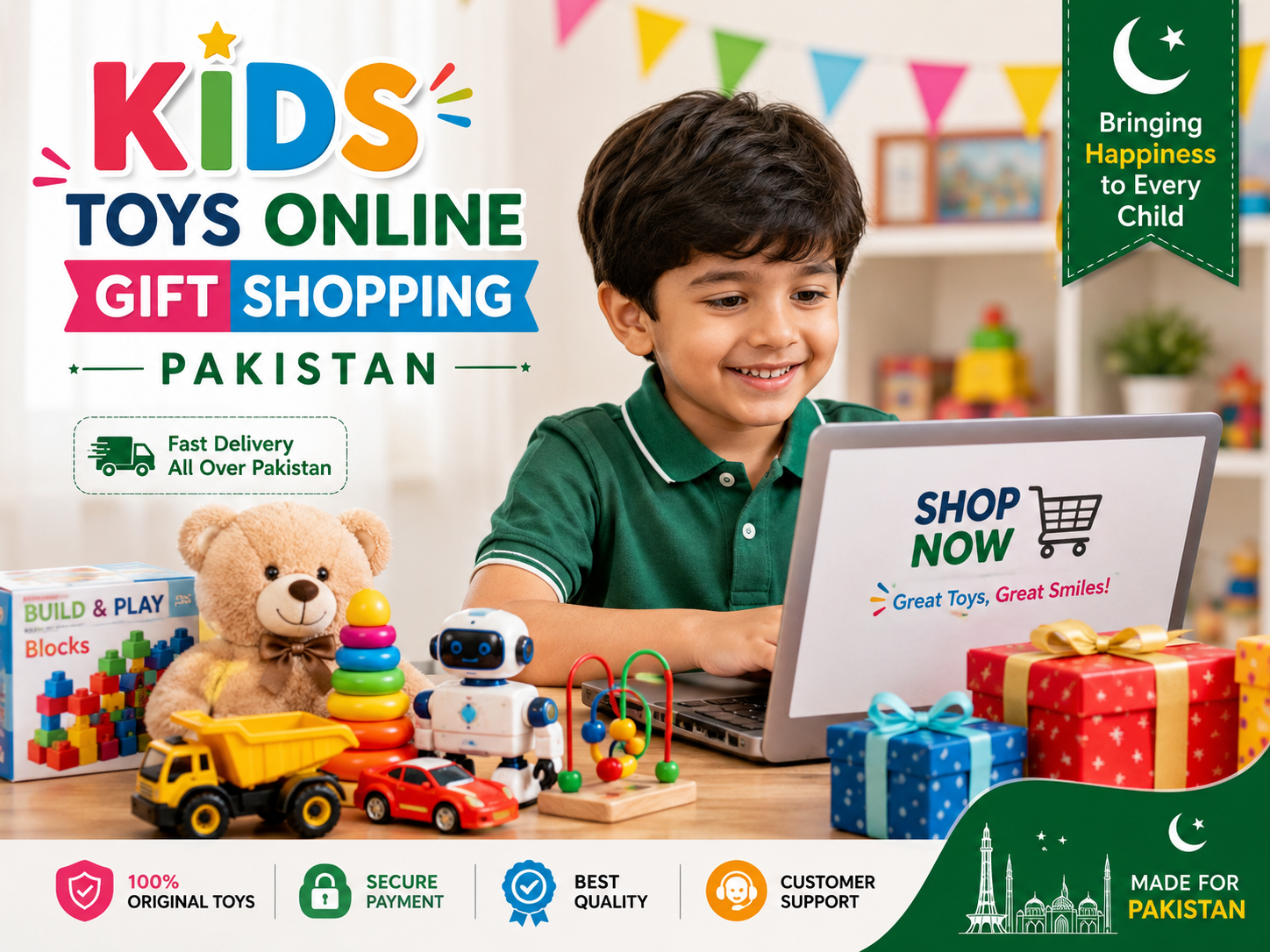 Kids toys for online gift shopping in Pakistan