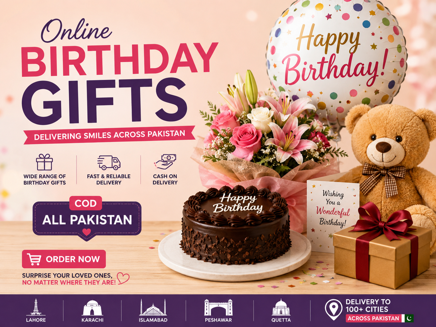 Birthday Gift Ideas for Women, Men & Kids with COD in Pakistan