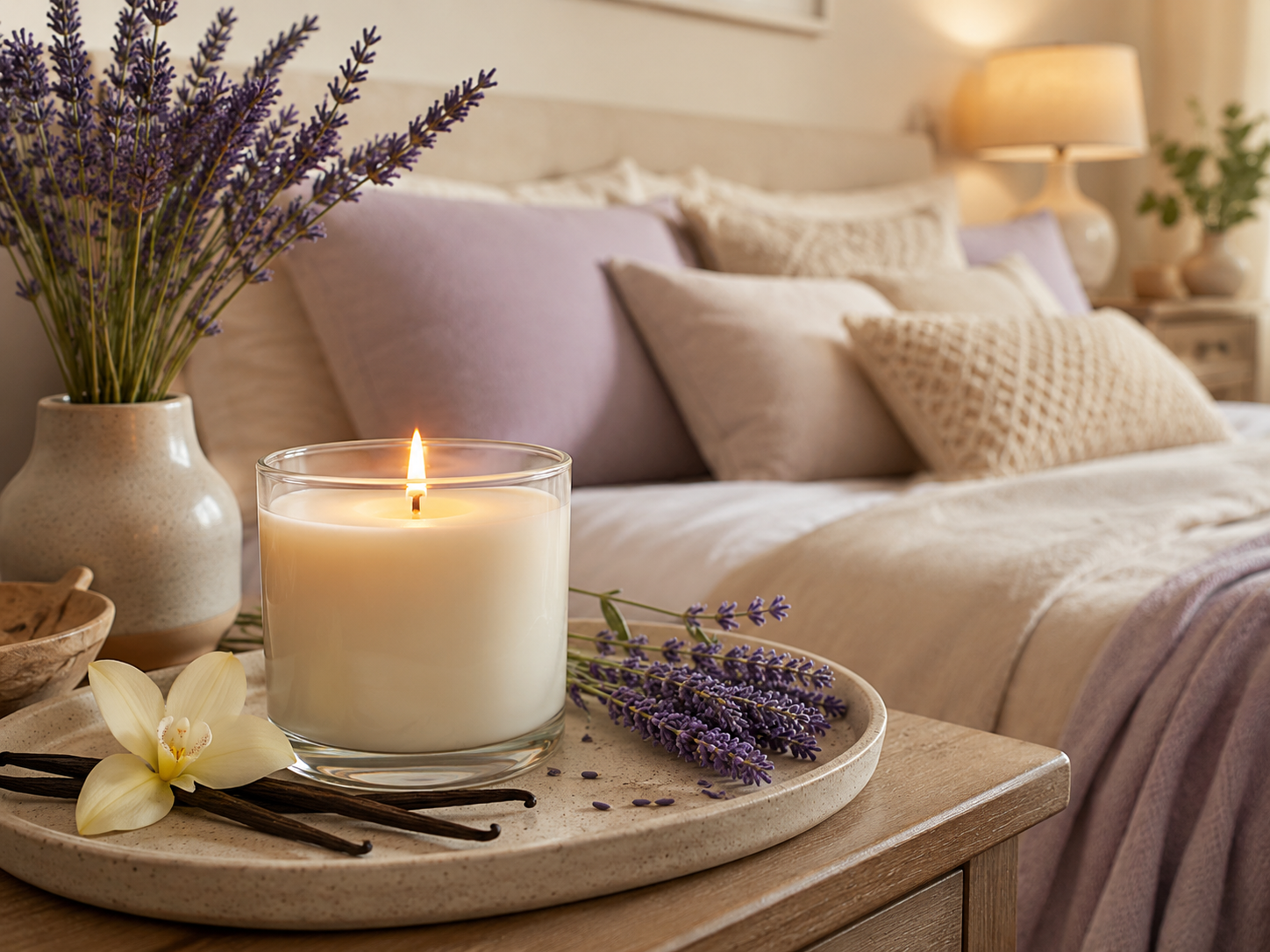 best scented candles for Pakistani homes for bedroom vanilla lavender