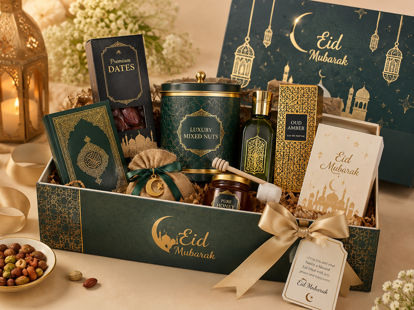 Gift wrapping & presentation ideas for Eid hampers