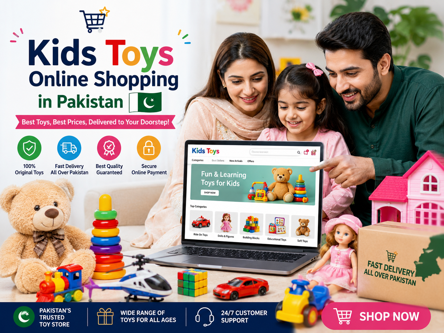 Toys as Trending E-Commerce Products in Pakistan