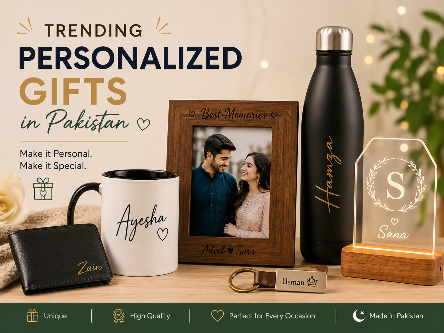 Trending personalized gifts for online gift shopping in Pakistan