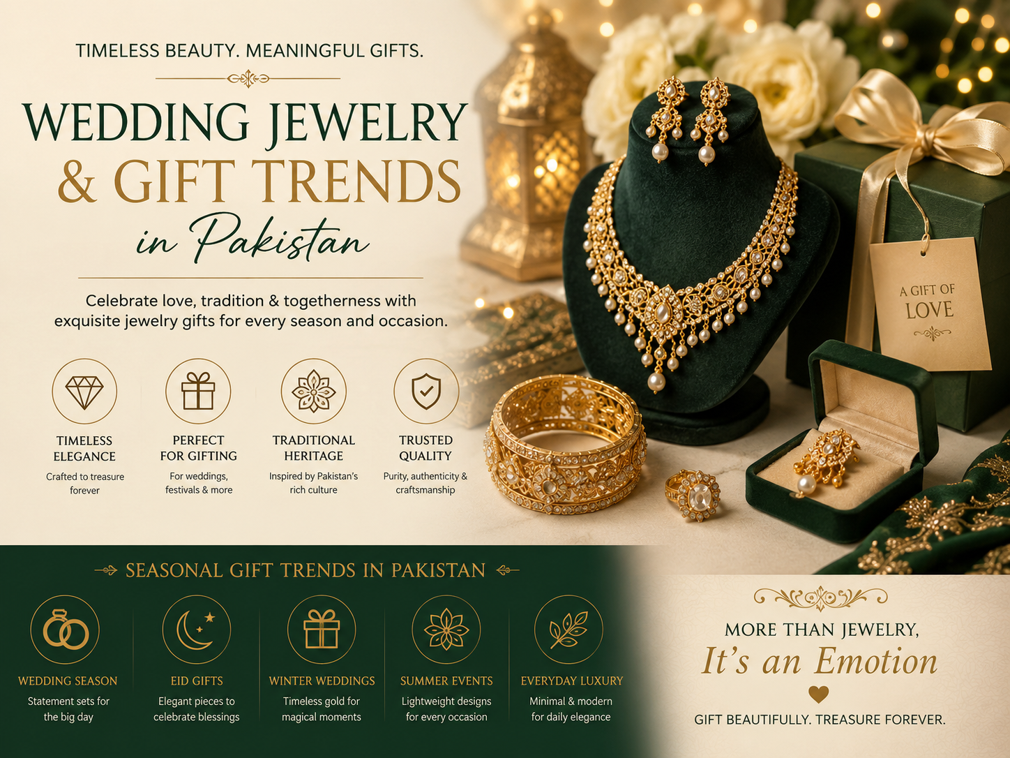 Wedding jewelry gift inspired by Seasonal Gift Trends