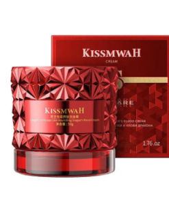 kissmwah-red-jar-skin-care-cream.webp – Kissmwah red jar skin care cream with luxury packaging and 50g size