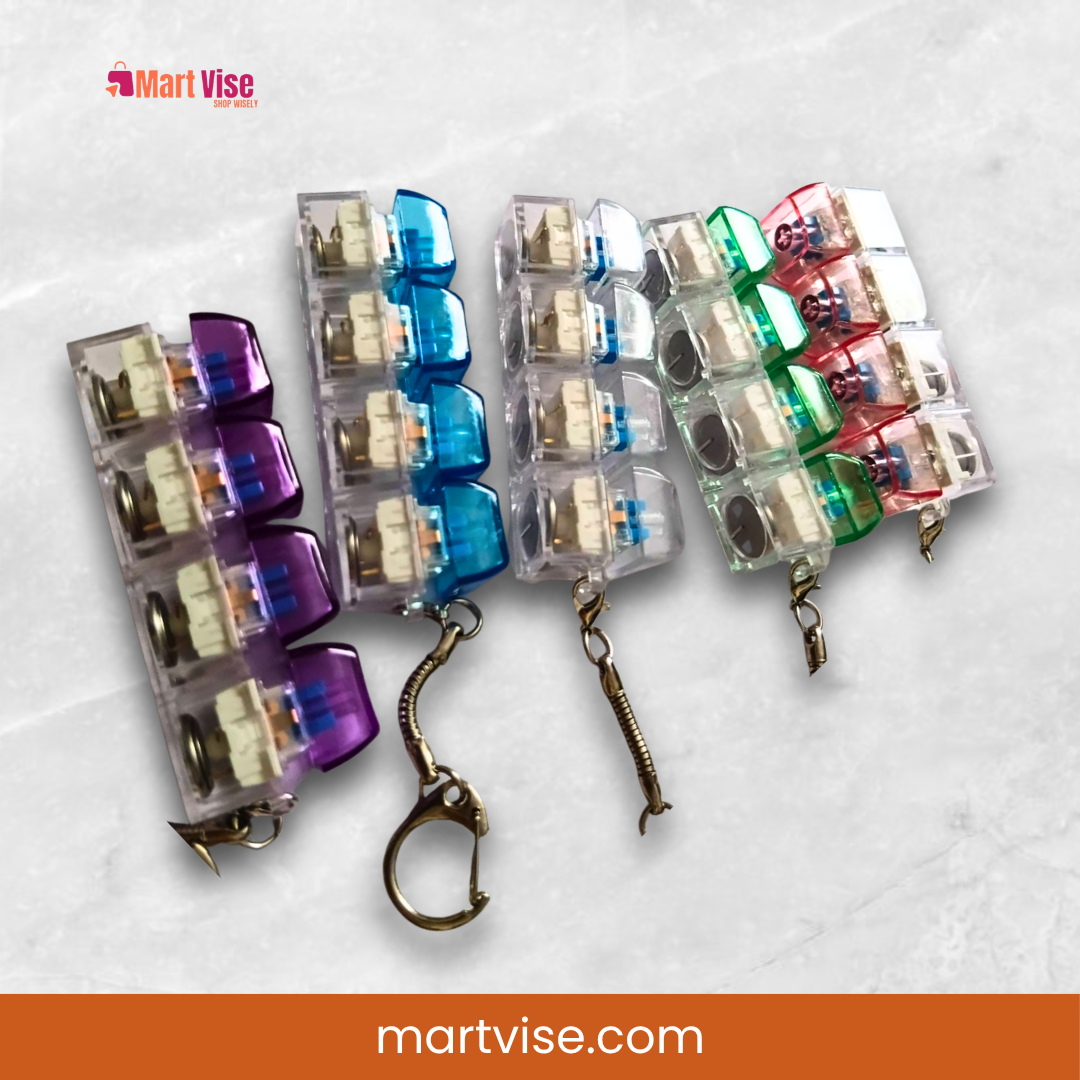 Keyboard Fidget Keychain – Light Up Mini Keyboard Fidget Toy - Image 4