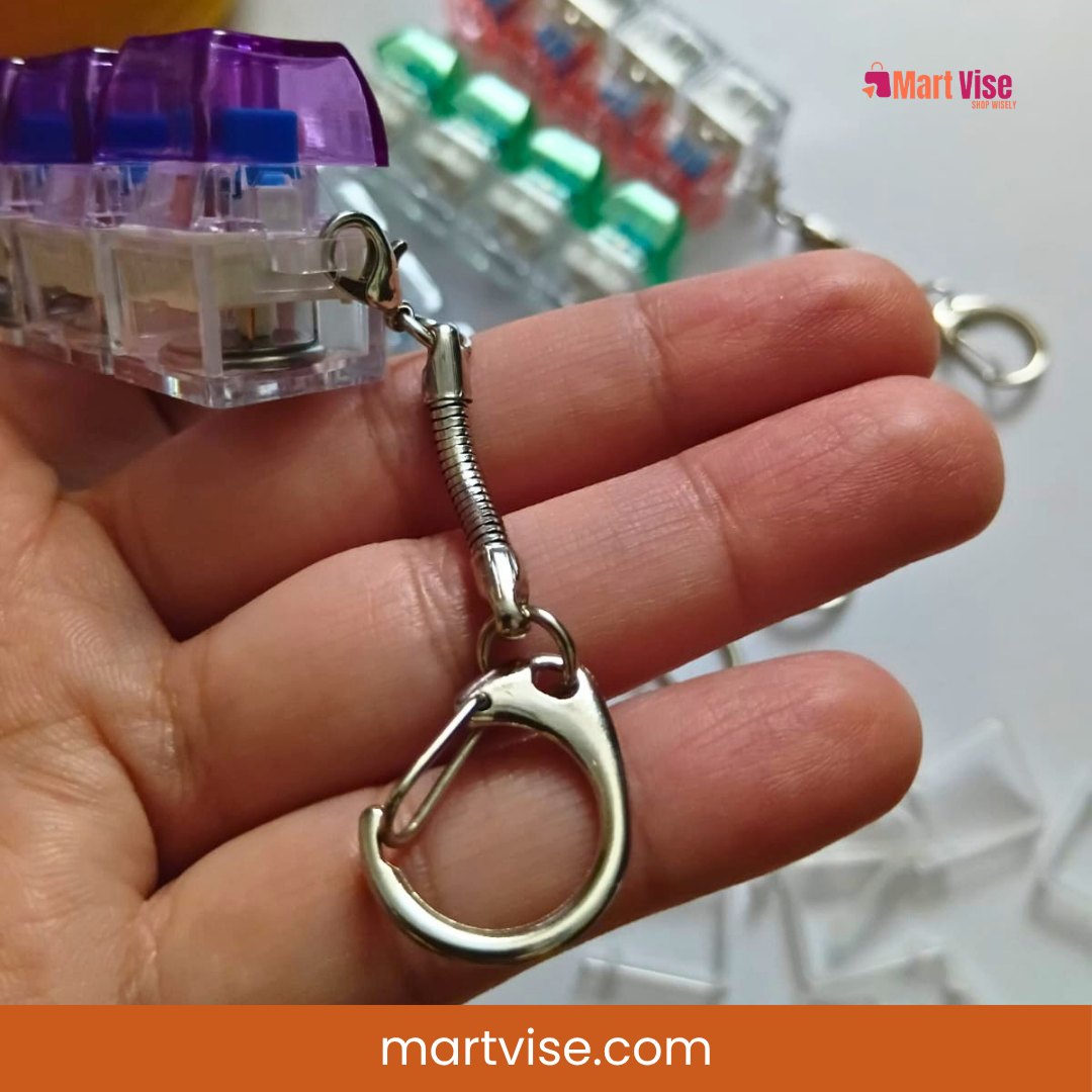 Keyboard Fidget Keychain – Light Up Mini Keyboard Fidget Toy - Image 5